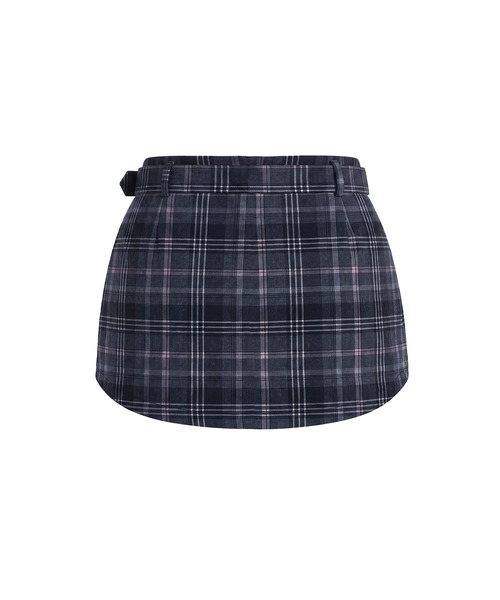 Rose Muse（ロゼミューズ）の「Low-rise check skirt（スカート・レディース・グレー/ベージュ・SMALL/MEDIUM）」の10枚目の写真