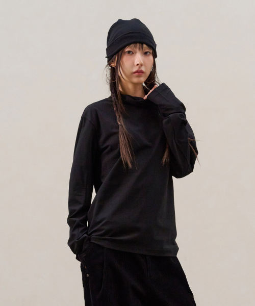 DESIRED(デシレッド)の「エッセンシャル タートルネックTシャツ-FFSK5111C03(Tシャツ/カットソー・レディース・ブラック・MEDIUM/LARGE/X-LARGE)」の6枚目の写真