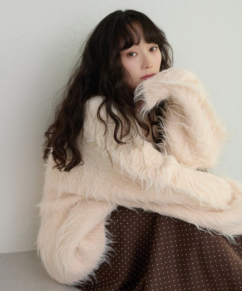 apres jour clair(アプレジュールクレア)の「【apres jour clair】グラデーションリボンニット(ニット/セーター・レディース・ベビーピンク/ブラウン系その他/ブルー系その他/キャメル・X-LARGE/フリー)」の20枚目の写真