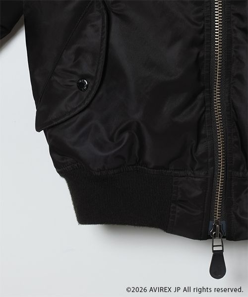 JEANASIS(ジーナシス)の「【AVIREX×JEANASIS】MA-1【選べる着丈】(MA-1・レディース・ブラック/カーキ・MEDIUM/SMALL)」の10枚目の写真