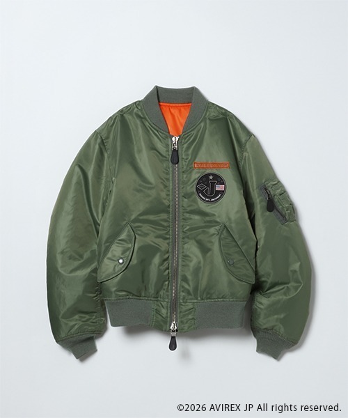 JEANASIS(ジーナシス)の「【AVIREX×JEANASIS】MA-1【選べる着丈】(MA-1・レディース・ブラック/カーキ・MEDIUM/SMALL)」の15枚目の写真