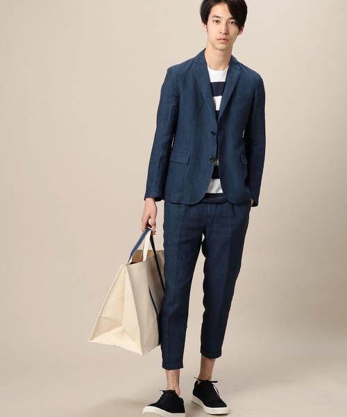 BEAUTY&YOUTH UNITED ARROWS(ビューティーアンドユースユナイテッドアローズ)の「BY デラヴェ 1プリーツ アンクルパンツ◆(スラックス・メンズ・ネイビー/ダークグレー・SMALL/MEDIUM/X-LARGE/LARGE)」の14枚目の写真