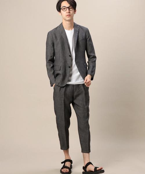 BEAUTY&YOUTH UNITED ARROWS(ビューティーアンドユースユナイテッドアローズ)の「BY デラヴェ 1プリーツ アンクルパンツ◆(スラックス・メンズ・ネイビー/ダークグレー・SMALL/MEDIUM/X-LARGE/LARGE)」の10枚目の写真