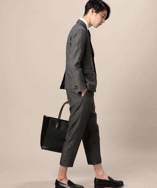 BEAUTY&YOUTH UNITED ARROWS(ビューティーアンドユースユナイテッドアローズ)の「BY デラヴェ 1プリーツ アンクルパンツ◆(スラックス・メンズ・ネイビー/ダークグレー・SMALL/MEDIUM/X-LARGE/LARGE)」の5枚目の写真