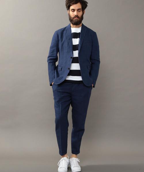 BEAUTY&YOUTH UNITED ARROWS(ビューティーアンドユースユナイテッドアローズ)の「BY デラヴェ 1プリーツ アンクルパンツ◆(スラックス・メンズ・ネイビー/ダークグレー・SMALL/MEDIUM/X-LARGE/LARGE)」の20枚目の写真