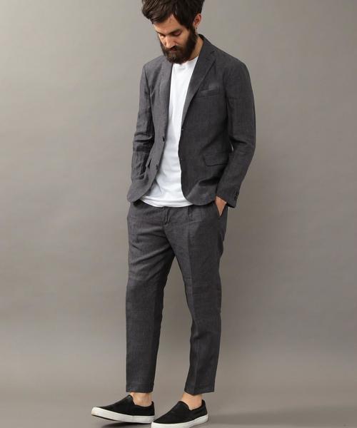 BEAUTY&YOUTH UNITED ARROWS(ビューティーアンドユースユナイテッドアローズ)の「BY デラヴェ 1プリーツ アンクルパンツ◆(スラックス・メンズ・ネイビー/ダークグレー・SMALL/MEDIUM/X-LARGE/LARGE)」の18枚目の写真