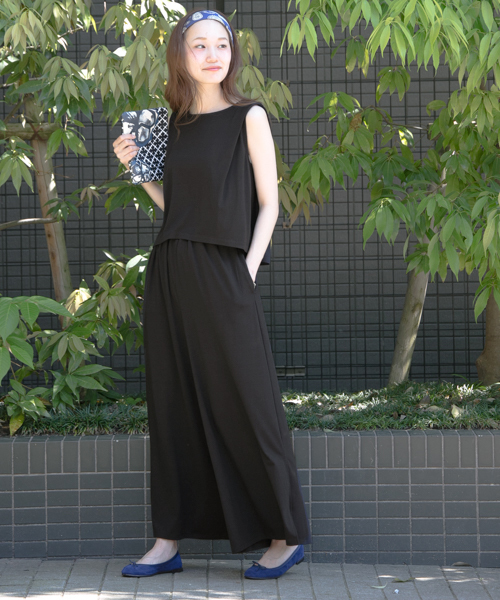 URBAN RESEARCH（アーバンリサーチ）の「UR 3WAYセットアップカットソー（つなぎ/オールインワン・レディース・ブラック/グレー系その他/オリーブ・FREE）」の2枚目の写真