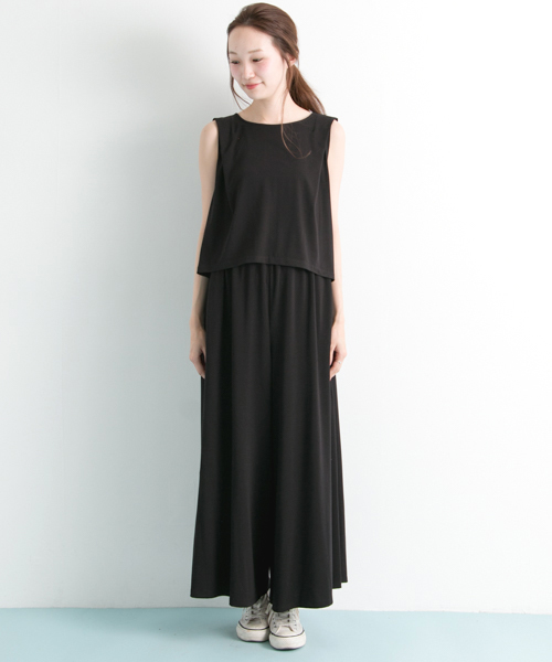 URBAN RESEARCH（アーバンリサーチ）の「UR 3WAYセットアップカットソー（つなぎ/オールインワン・レディース・ブラック/グレー系その他/オリーブ・FREE）」の7枚目の写真