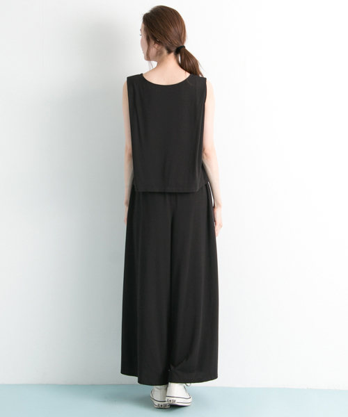 URBAN RESEARCH（アーバンリサーチ）の「UR 3WAYセットアップカットソー（つなぎ/オールインワン・レディース・ブラック/グレー系その他/オリーブ・FREE）」の14枚目の写真