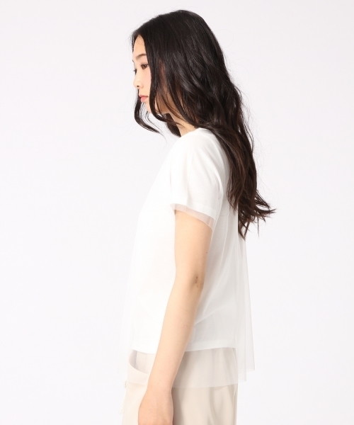 HARE（ハレ）の「２Pセットチュールカットソー(HARE)（Tシャツ/カットソー・レディース・オフホワイト/グレー・FREE）」の5枚目の写真