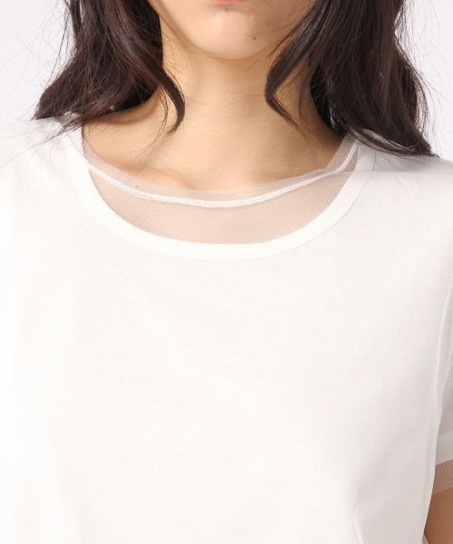 HARE（ハレ）の「２Pセットチュールカットソー(HARE)（Tシャツ/カットソー・レディース・オフホワイト/グレー・FREE）」の7枚目の写真