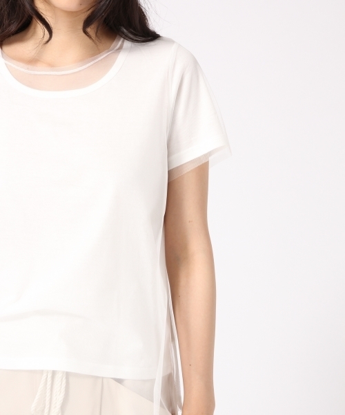 HARE（ハレ）の「２Pセットチュールカットソー(HARE)（Tシャツ/カットソー・レディース・オフホワイト/グレー・FREE）」の8枚目の写真