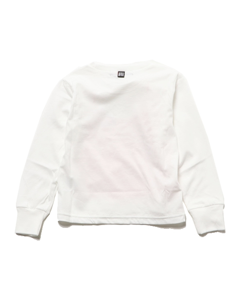 CHUBBYGANG（チャビーギャング）の「チュールキャミソールプリントロングTシャツ（Tシャツ/カットソー・キッズ・ライトグレー/ブラック/ホワイト・110/130/100/120/160/140/150）」の4枚目の写真