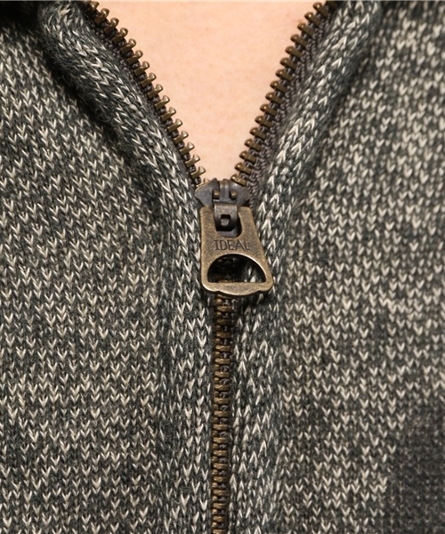 RRL（ダブル アール エル）の「コットンブレンド ハーフジップ 