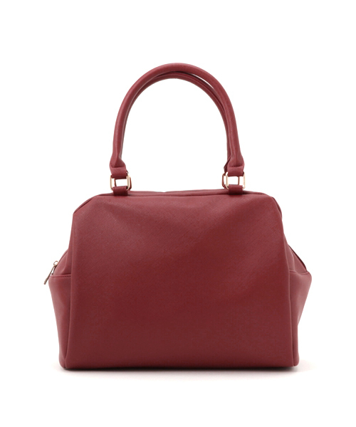 E hyphen world gallery(イーハイフンワールドギャラリー)の「ボストンバッグ(ハンドバッグ・レディース・ブラック/レッド・FREE)」の1枚目の写真