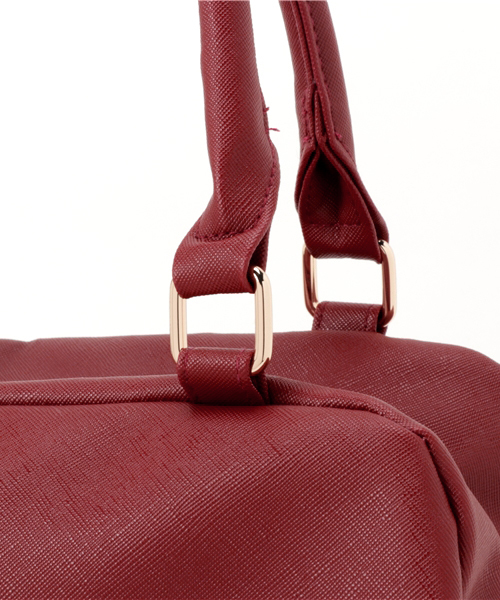 E hyphen world gallery(イーハイフンワールドギャラリー)の「ボストンバッグ(ハンドバッグ・レディース・ブラック/レッド・FREE)」の4枚目の写真