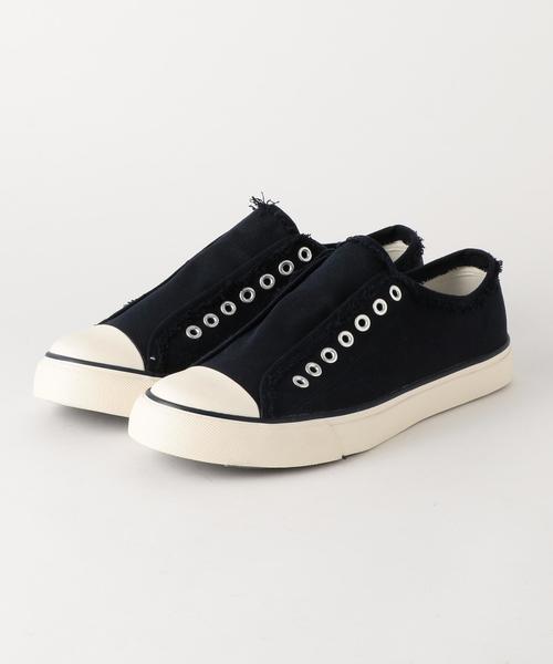 coen(コーエン)の「キャンバススリッポンスニーカー(メンズ)(スリッポン・メンズ・ネイビー/オリーブ/ホワイト/ライトグレー・SMALL/LARGE/MEDIUM)」の5枚目の写真