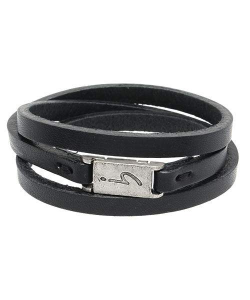 CU19 BRACELET ポワンディロニーレザーブレスレット