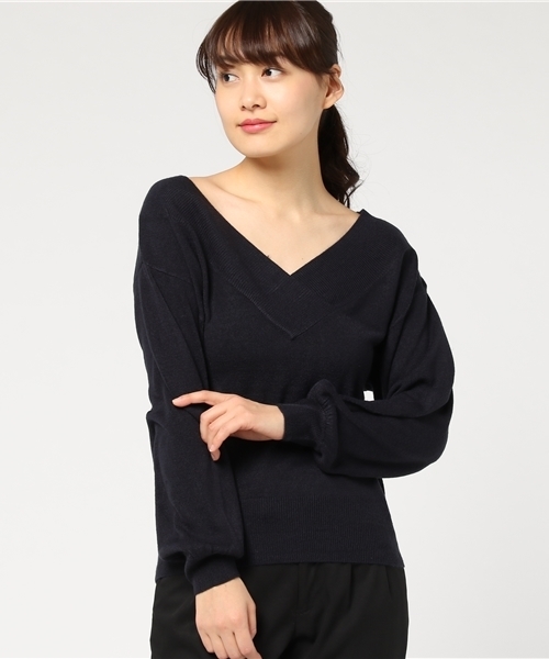 Heather（ヘザー）の「12ゲージVニットプルオーバー  748550（ニット/セーター・レディース・ホワイト/ネイビー/ピンク/その他/レッド・FREE）」の20枚目の写真