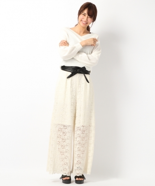 Heather（ヘザー）の「12ゲージVニットプルオーバー  748550（ニット/セーター・レディース・ホワイト/ネイビー/ピンク/その他/レッド・FREE）」の11枚目の写真