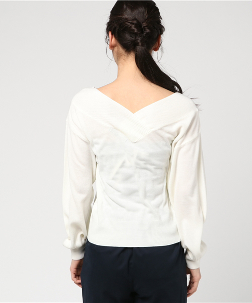 Heather（ヘザー）の「12ゲージVニットプルオーバー  748550（ニット/セーター・レディース・ホワイト/ネイビー/ピンク/その他/レッド・FREE）」の8枚目の写真