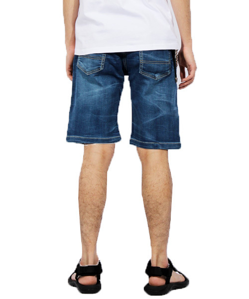 8(eight)(エイト)の「 カットデニム ショートパンツ (デニムパンツ・メンズ・ケミカルウォッシュ/インディゴブルー/ブルー・MEDIUM/LARGE/X-LARGE)」の18枚目の写真