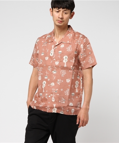 良品✨ヒステリックグラマー ベアブリックコラボ イタリアンカラーシャツ スカル柄 HYSTERIC GLAMOUR（ヒステリックグラマー）の「BE＠RTEE