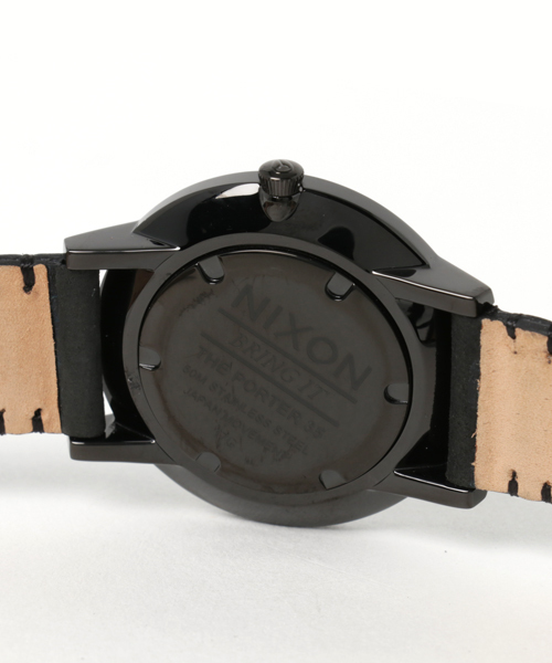 NIXON（ニクソン）の「THE PORTER 35 LEATHER（アナログ腕時計・レディース・ブラック×ゴールド/ピンクゴールド/ブラウン系その他/ブラック×シルバー/ガンメタ・FREE）」の8枚目の写真