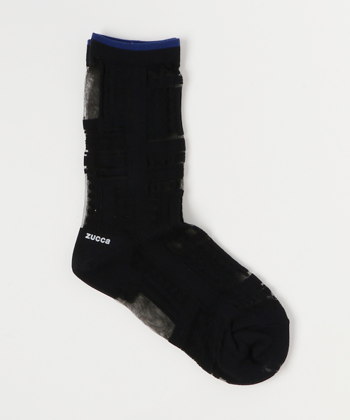 ZUCCa(ズッカ)の「S シースルーソックス(ソックス/靴下・レディース・ネイビー/ブラック/ボルドー・FREE)」の2枚目の写真