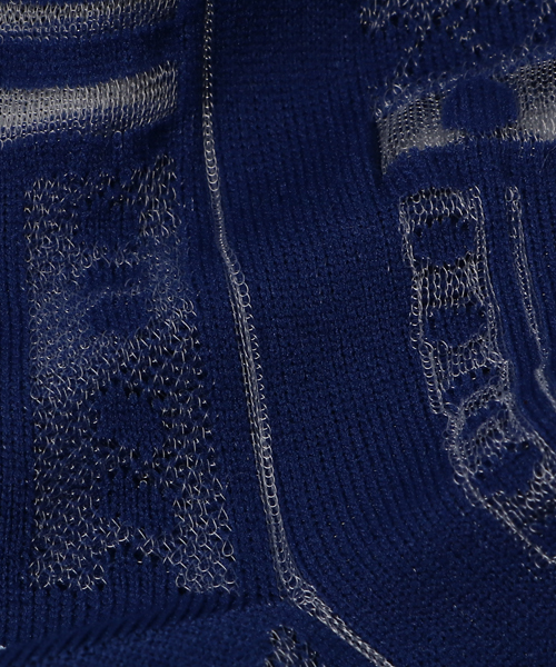 ZUCCa(ズッカ)の「S シースルーソックス(ソックス/靴下・レディース・ネイビー/ブラック/ボルドー・FREE)」の5枚目の写真