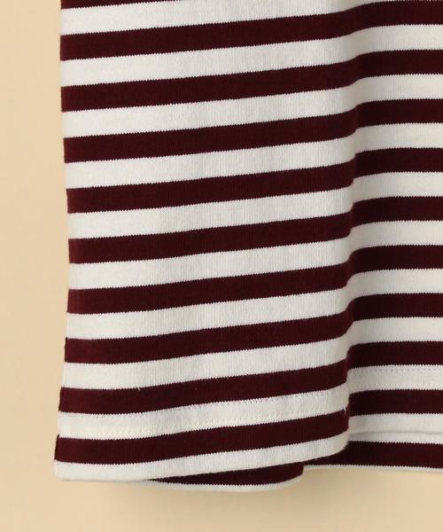 coen（コーエン）の「天竺ボーダー ボートネックプルオーバー（Tシャツ/カットソー・レディース・ネイビー/コバルトブルー/マスタード/ワインレッド・MEDIUM/LARGE）」の8枚目の写真