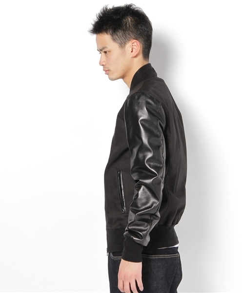 MIDWEST（ミッドウエスト）の「DIET  BUTCHER  SLIM  SKIN スタジャン（スタジャン・メンズ・ブラック/ダークグレー・1/2）」の3枚目の写真