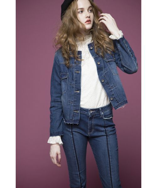 FREE'S MART（フリーズマート）の「レースハイネックブラウス（シャツ/ブラウス・レディース・ブラウン/ホワイト/ブラック/パープル・FREE）」の17枚目の写真