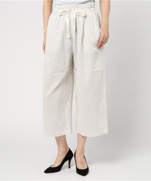 POU DOU DOU(プードゥドゥ)の「シャツコールドローストリングワイドパンツ(その他パンツ・レディース・ネイビー/ターコイズブルー/アイボリー/オレンジ・3)」の9枚目の写真