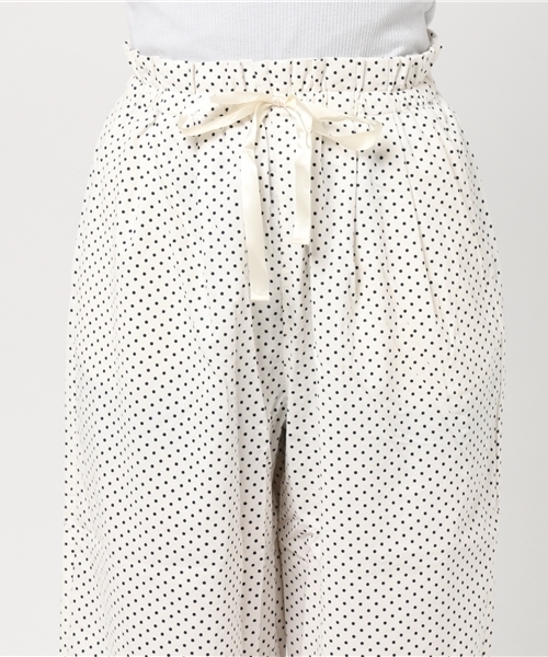 POU DOU DOU(プードゥドゥ)の「シャツコールドローストリングワイドパンツ(その他パンツ・レディース・ネイビー/ターコイズブルー/アイボリー/オレンジ・3)」の8枚目の写真