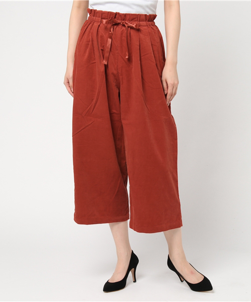 POU DOU DOU(プードゥドゥ)の「シャツコールドローストリングワイドパンツ(その他パンツ・レディース・ネイビー/ターコイズブルー/アイボリー/オレンジ・3)」の16枚目の写真