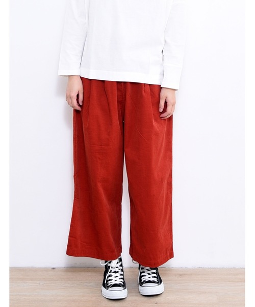 POU DOU DOU(プードゥドゥ)の「シャツコールドローストリングワイドパンツ(その他パンツ・レディース・ネイビー/ターコイズブルー/アイボリー/オレンジ・3)」の22枚目の写真