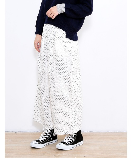 POU DOU DOU(プードゥドゥ)の「シャツコールドローストリングワイドパンツ(その他パンツ・レディース・ネイビー/ターコイズブルー/アイボリー/オレンジ・3)」の17枚目の写真