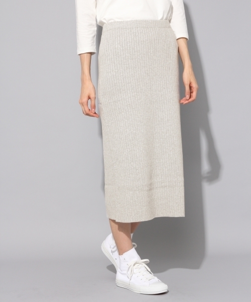 BLISS POINT（ブリスポイント）の「【温度調整素材】リブタイトスカート/766576（スカート・レディース・ネイビー/グレー/スミクロ・MEDIUM/LARGE）」の16枚目の写真