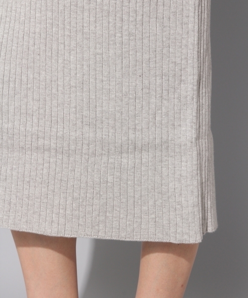 BLISS POINT（ブリスポイント）の「【温度調整素材】リブタイトスカート/766576（スカート・レディース・ネイビー/グレー/スミクロ・MEDIUM/LARGE）」の10枚目の写真