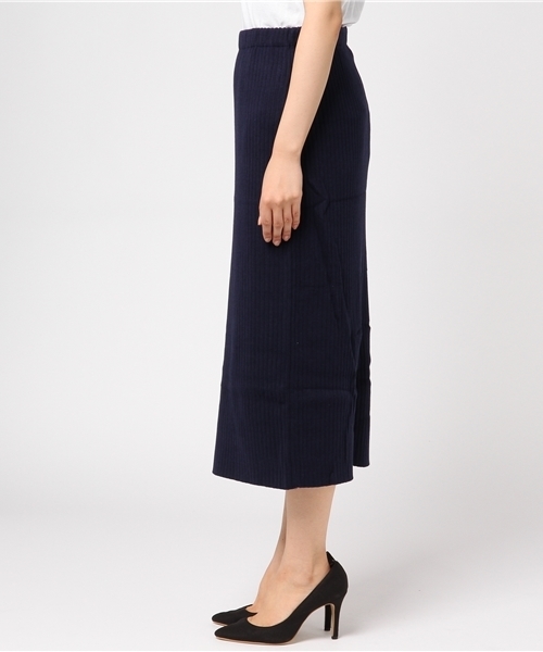 BLISS POINT（ブリスポイント）の「【温度調整素材】リブタイトスカート/766576（スカート・レディース・ネイビー/グレー/スミクロ・MEDIUM/LARGE）」の5枚目の写真