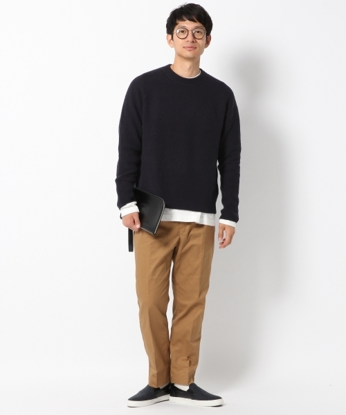 GLOBAL WORK(グローバルワーク)の「チノワイドアンクルテーパード/773202(チノパンツ・メンズ・ブラック/ベージュ/ネイビー/ライトベージュ・LARGE/MEDIUM/SMALL/X-LARGE)」の5枚目の写真