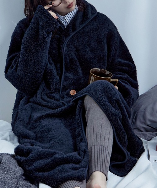 セール 着る毛布 ルームウェア ボアワンピース ルームワンピース Fashion Letter ファッションレター のファッション通販 Zozotown