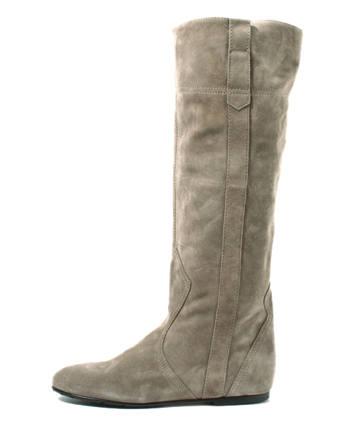 NANO universe（ナノユニバース）の「FABIO RUSCONI/LB/スェードロングブーツ（ブーツ・レディース・グレイッシュベージュ/ブラック/ブラウン/チャコール・36/37/38）」の5枚目の写真