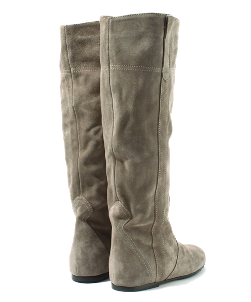 NANO universe（ナノユニバース）の「FABIO RUSCONI/LB/スェードロングブーツ（ブーツ・レディース・グレイッシュベージュ/ブラック/ブラウン/チャコール・36/37/38）」の7枚目の写真