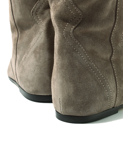 NANO universe（ナノユニバース）の「FABIO RUSCONI/LB/スェードロングブーツ（ブーツ・レディース・グレイッシュベージュ/ブラック/ブラウン/チャコール・36/37/38）」の10枚目の写真