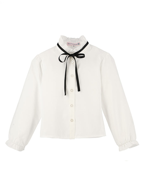 Catherine Cottage（キャサリンコテージ）の「3WAYリボンブラウス（シャツ/ブラウス・キッズ・ホワイト・110/120/130/140/150/160）」の3枚目の写真