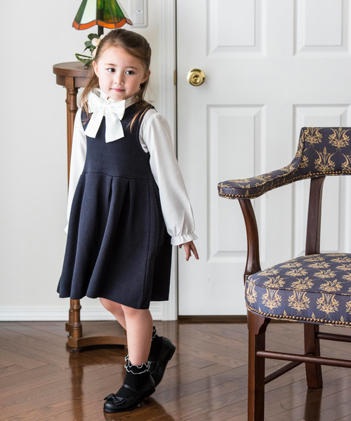 Catherine Cottage（キャサリンコテージ）の「3WAYリボンブラウス（シャツ/ブラウス・キッズ・ホワイト・110/120/130/140/150/160）」の5枚目の写真