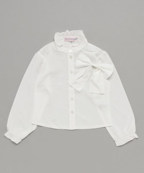 Catherine Cottage（キャサリンコテージ）の「3WAYリボンブラウス（シャツ/ブラウス・キッズ・ホワイト・110/120/130/140/150/160）」の2枚目の写真