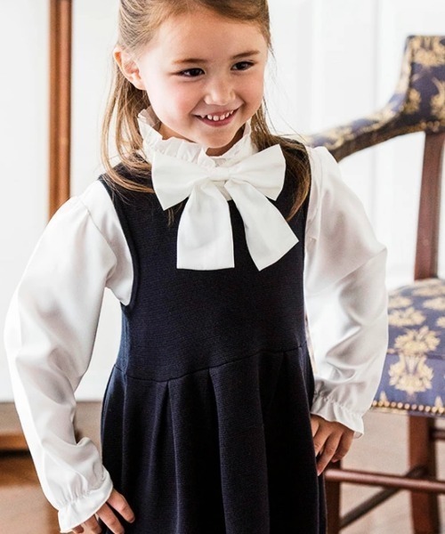 Catherine Cottage（キャサリンコテージ）の「3WAYリボンブラウス（シャツ/ブラウス・キッズ・ホワイト・110/120/130/140/150/160）」の9枚目の写真